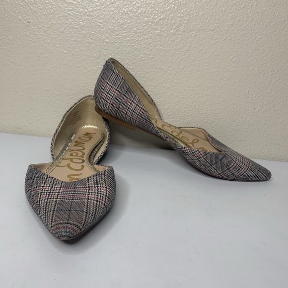 Sam Edelman Shoes - Sam Edelman Rodney D'Orsay Flats Glen Plaid Pattern Sz 9 Pointed Toe